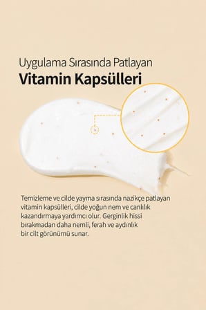 Dr. Vita Vitamin Cleansing Foam Makyaj Köpüğü E Vitamini Kapsüllü 100 ml