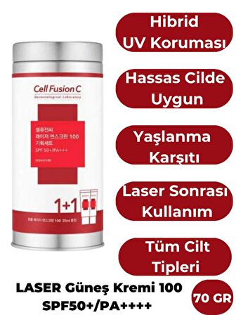 Cell Fusion C Laser Sunscreen 100 SPF50+/PA+++ 35ml+35ml Set