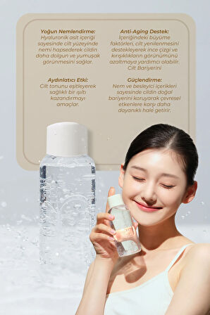 Glow 12gf Hyal Essence Toner Peptid Vegan Nemlendirici Ve Yatıştırıcı Tonik Kore 200ml