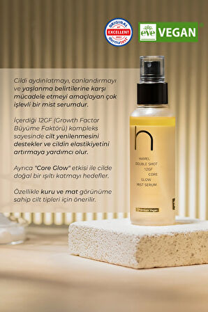 Double Shot Serum 12 Tip Peptid Premium Vegan Sıkılaştırıcı Güçlendirici Mist Serum Kore 100ml
