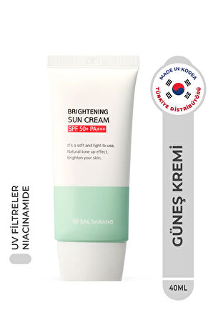 Salsarang Brightening Sun Cream Spf50 Güneş Kremi Aydınlatıcı Eşitleyici Yüksek Koruma Kore 40ml