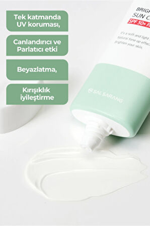 Salsarang Brightening Sun Cream Spf50 Güneş Kremi Aydınlatıcı Eşitleyici Yüksek Koruma Kore 40ml