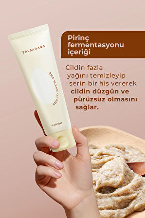 Salsarang Rice Balance Cleanser Peeling Etkili Pirinç Kepeği Temizleyici Kore 120ml