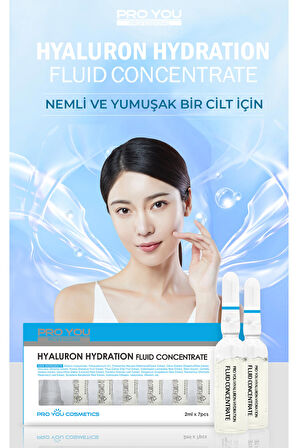 Hyaluron Fluid Concentrate Hassas Ciltler İçin Nemlendirici Ampul 2 ml x 7 Adet