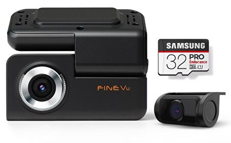 FineVu GX30 FullHD 2 Kameralı Wi-Fi+GPS+ADAS Entegre ARAÇ KAMERASI