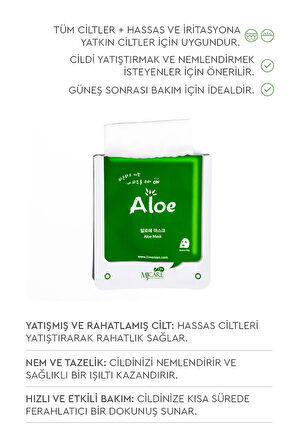 Aloe Vera Özlü Yüz Maskesi 5'li 88092208001605