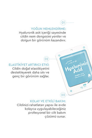 On Hyaluronic Acid Mask - Hyalüronik Asit Özlü Yüz Maskesi 10'lu