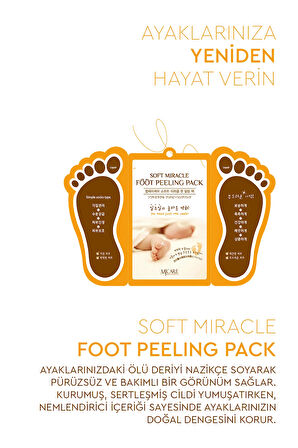 Miracle Foot Peeling Pack - Çorap Tipi Ayak Peeling Maskesi 2'li