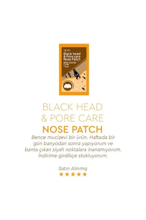 Nose Patch Siyah Nokta Ve Gözenek Için Temizleyici Burun Bandı 10'lu
