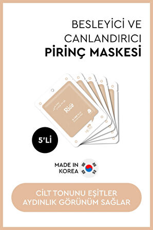 On Rice Extract Mask - Pirinç Özlü Yüz Maskesi 5'li