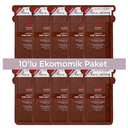 Leaders Mediu Amino Gözenek Sıkılaştırıcı Maske 25 ml x10 Adet