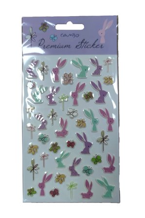 Kelebek ve Tavşan Tasarımlı Sticker Seti – Parlak ve Canlı Dekoratif Çıkartmalar