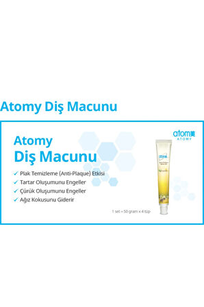 Atomy Diş Macunu 50 Gr / 4 Adet