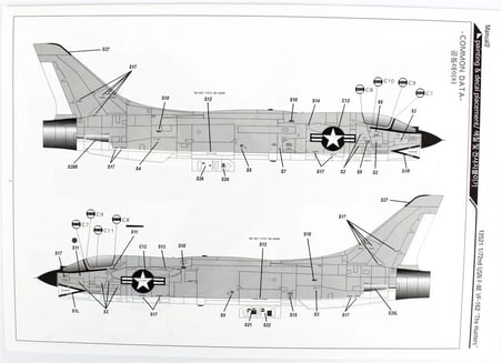 Academy F-8E Uçak Maketi 1/72 VF-162 The Hunters Gri