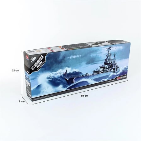 1/350 U.S.S. CA-35 Indianapolis Gemisi Maketi, Academy 14107