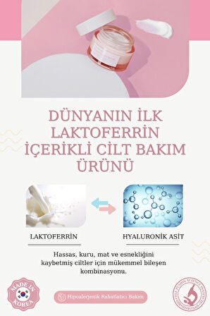 Hyalferrin Biogen Signal Cream | 50 ml | Laktoferrin ve Hyaluronik Asit ile Cilt Bariyeri Güçlendirici Yüz Kremi | Dünyada İlk Cilt İçin Optimize Edilmiş Laktoferrini