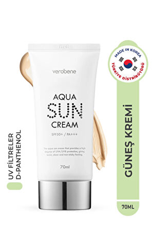 Aqua Sun Cream Su Bazlı Nemlendirici Güneş Kremi Spf50 Kore 70ml