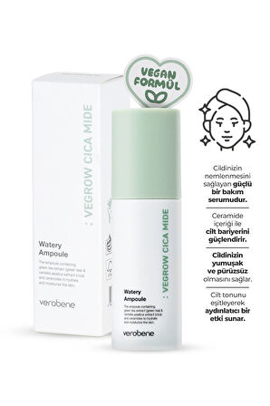 Vegrow Cica Mide Watery Ampoule Nemlendirici Onarıcı Ampul Kore 50ml
