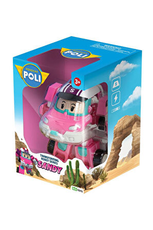 Robocar Poli Transforming Robot Figür Sandy – Dönüşebilen Lisanslı Oyuncak