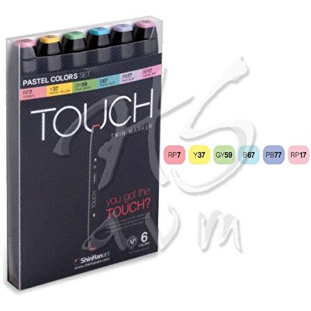 Touch Twin Marker Kalem 6lı Set Pastel Tones