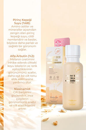 Glow Rice Serum Aydınlatıcı Onarıcı Nemlendirici Serum Hassas Ve Kuru Cilt Kore 110ml