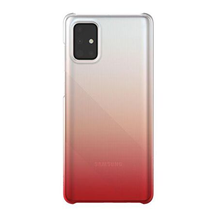 WITS Galaxy A71 ile Uyumlu Koruyucu Kılıf Kırmızı GP-FPA715WSBRW