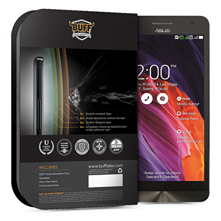 Buff Zenfone 6 ile Uyumlu Darbe Emici Ekran Koruyucu Film