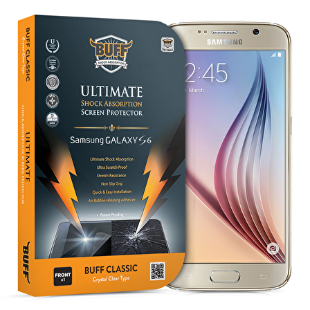 Buff Galaxy S6 ile Uyumlu Darbe Emici Ekran Koruyucu Film