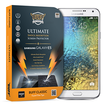Buff Galaxy E5 ile Uyumlu Ekran Koruyucu