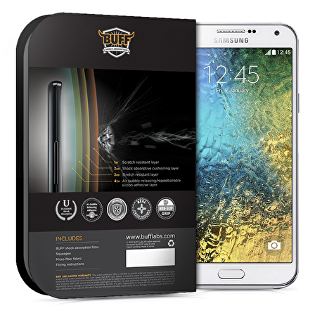 Buff Galaxy E5 ile Uyumlu Ekran Koruyucu