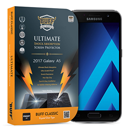 Buff 2017 Galaxy A5 ile Uyumlu Darbe Emici Ekran Koruyucu Film