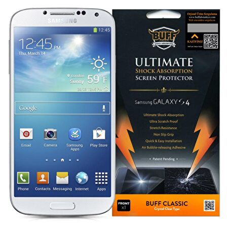 Buff Galaxy S4 ile Uyumlu Darbe Emici Ekran Koruyucu Film