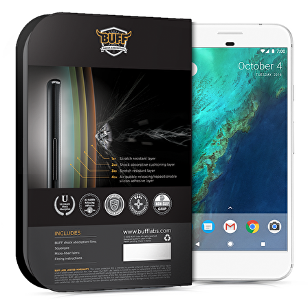 Buff Pixel XL ile Uyumlu Darbe Emici Ekran Koruyucu Film