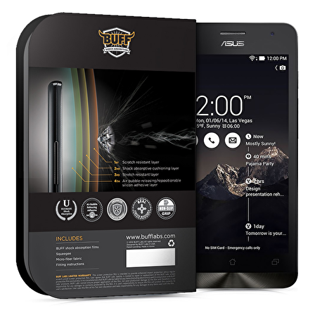 Buff  Zenfone 5 ile Uyumlu Darbe Emici Film