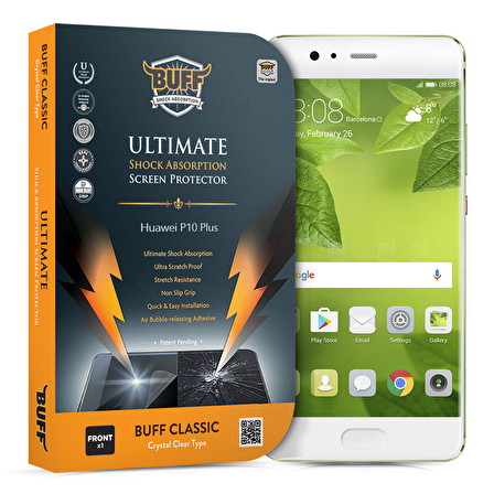 Buff P10 Plus ile Uyumlu Darbe Emici Ekran Koruyucu Film
