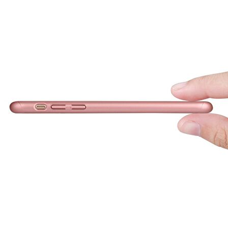 Buff iPhone 8 ile Uyumlu 4D Kılıf Rose Gold