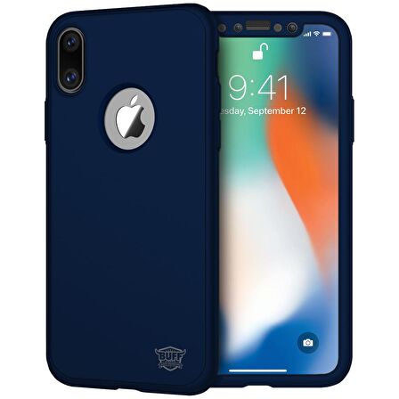 Buff iPhone X 4D Kılıf Blue