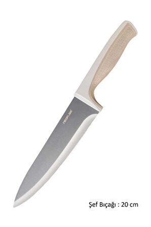 NEOFLAM FİKA BEJ MİCROBAN ŞEF BIÇAĞI 20 CM   