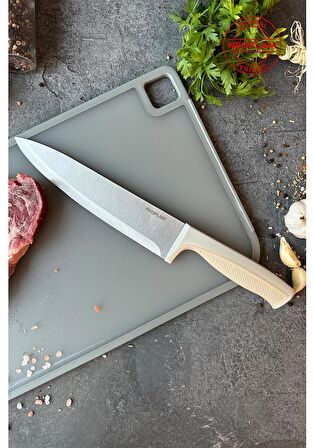 NEOFLAM FİKA BEJ MİCROBAN ŞEF BIÇAĞI 20 CM   