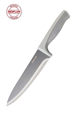 NEOFLAM FİKA GRİ MİCROBAN ŞEF BIÇAĞI 20 CM      