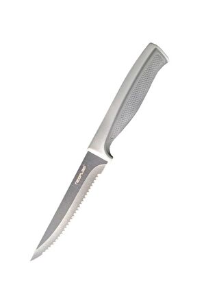 NOFLAM FİKA GRİ TIRTIKLI STEAK BIÇAĞI 11 CM     