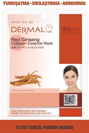 Dermal Kırmızı Ginseng Özlü Kolajen Yüz Maskesi 23Gr