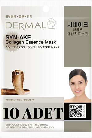 DERMAL Sıkılaştırıcı Yaşlanma Karşıtı Syn-ake Kolajen Maske X10 Adet