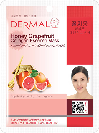 DERMAL HONEY GRAPEFRUIT COLLAGEN ESSENCE MASK 23 GR