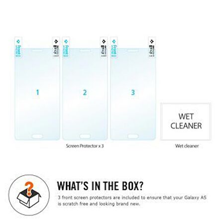 Spigen Galaxy A5 Ekran Koruyucu Crystal CR 3 Adet
