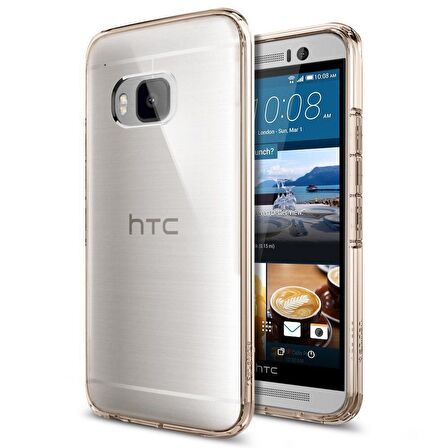 Spigen HTC One M9 ile Uyumlu Kılıf Ultra Hybrid Champagne Gold