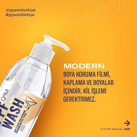 GYEON Q²M PPF Wash PPF Ve Folyolara Özel Demir Tozu Sökücü Yıkama Şampuanı - 1000 Ml