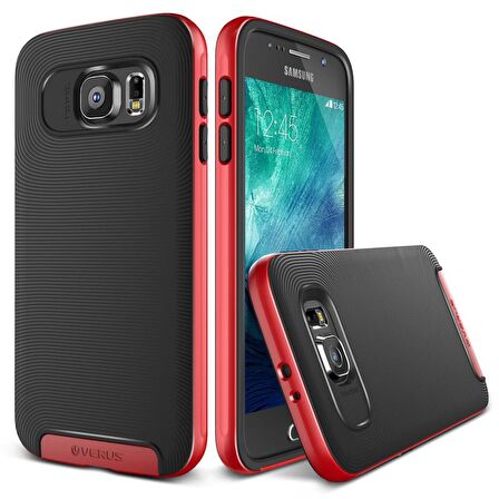 Verus Galaxy S6 Case Crucial Bumper Kılıf Crimson Red