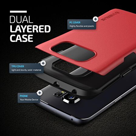 VRS Design Galaxy S6 Edge Thor Hard Drop Crimson Red