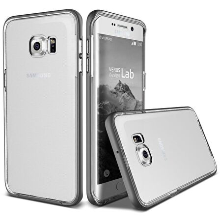 Verus Galaxy S6 Edge Plus Crystal Bumper Kılıf Steel Silver